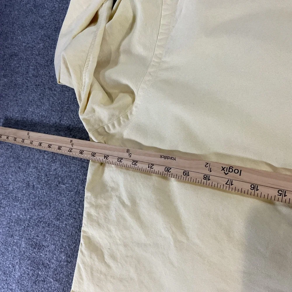 Polo Ralph Lauren Oxford Classic Fit Shirt Mens 17 36/37 Yellow Pony Button Down